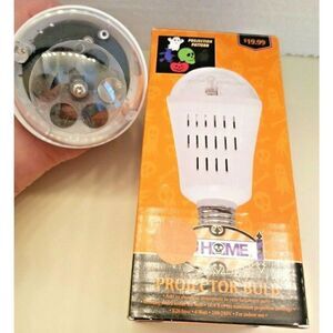 Rite Aid Halloween Projector Bulb‎ Rotating Slides Ghosts and Ghouls NEW